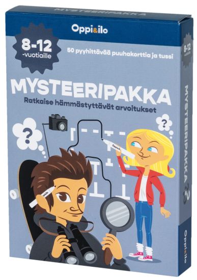 Mysteeripakka -tekemiskortit 8 - 12 v