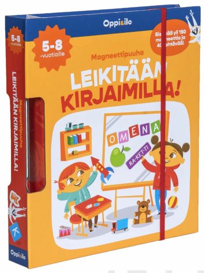 Magneettipuuha, Leikitään kirjaimilla 5-8 v