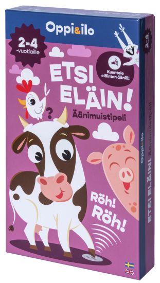 Etsi eläin! -äänimuistipeli 2-4 v