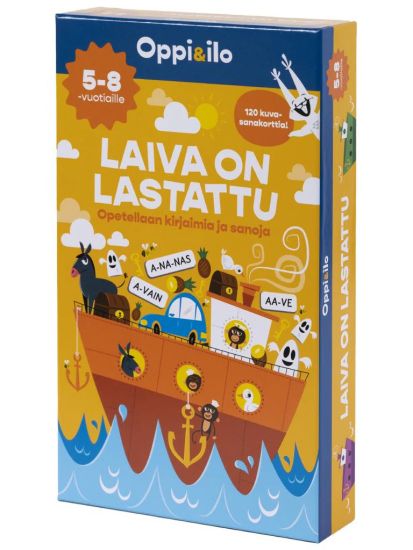 Laiva on lastattu -lautapeli 5-8 v