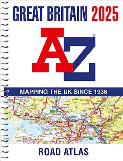 Great Britain A-Z Road Atlas 2025 (A4 Spiral)