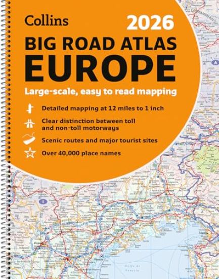 Collins 2026 Big Road Atlas Europe