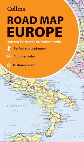 Collins Road Map of Europe
