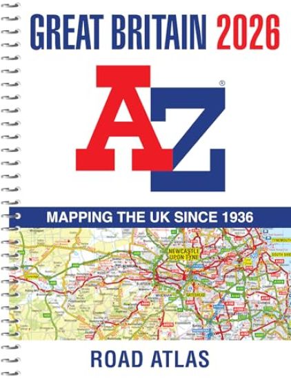 Great Britain A-Z Road Atlas 2026 (A4 Spiral)
