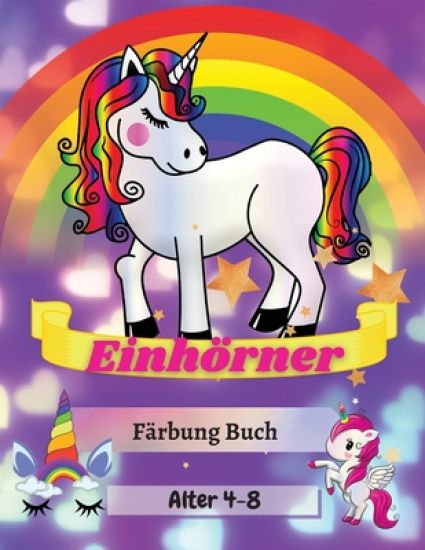 Einhörner Färbung Buch Alter 4-8
