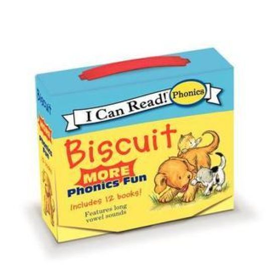 Biscuit: More 12-Book Phonics Fun!: A Box of 12 Mini-Books Featuring Short and Long Vowel Sounds for Dog Lovers