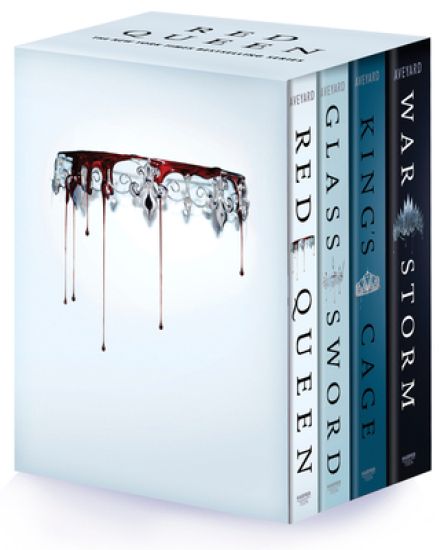 Red Queen 4-Book Paperback Box Set: Red Queen, Glass Sword, King's Cage, War Storm