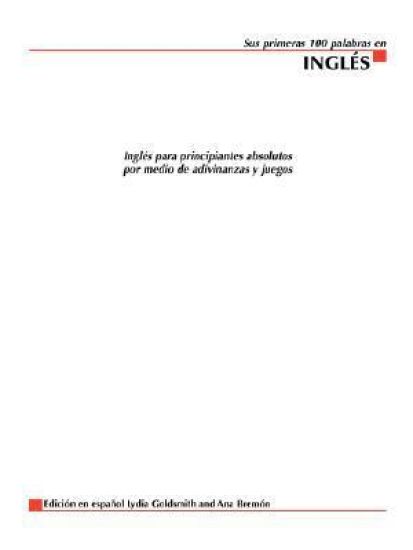 Sus Primeras 100 Palabras en Ingles