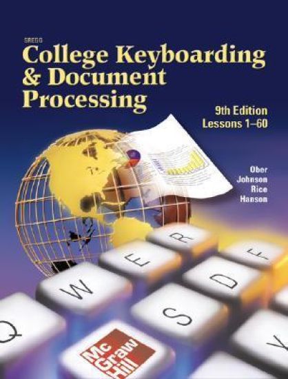 Gregg College Keyboarding and Document Processing