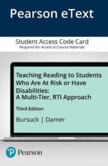 Teaching Reading to Students Who Are At Risk or Have Disabilities