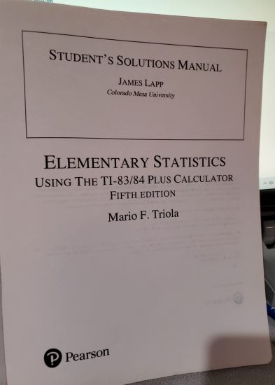 Student Solutions Manual for Elementary Statistics Using the TI-83/84 Plus Calculator