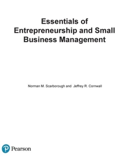 Essentials of Entrepreneurship and Small Business Management