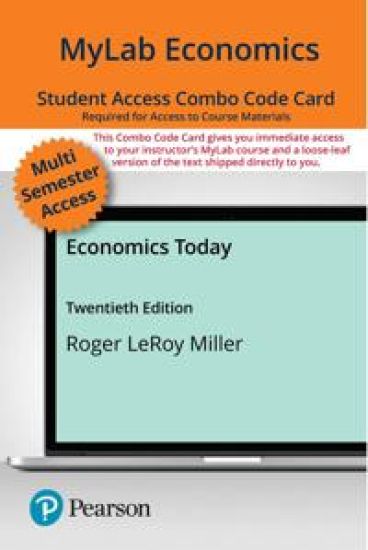 Mylab Economics With Pearson Etext Combo Access Card for Economics Today