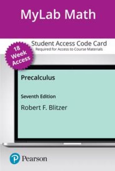 Mylab Math With Pearson Etext -- 18-weeks Access Card -- for Precalculus