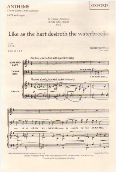 Like as the hart desireth the waterbrooks