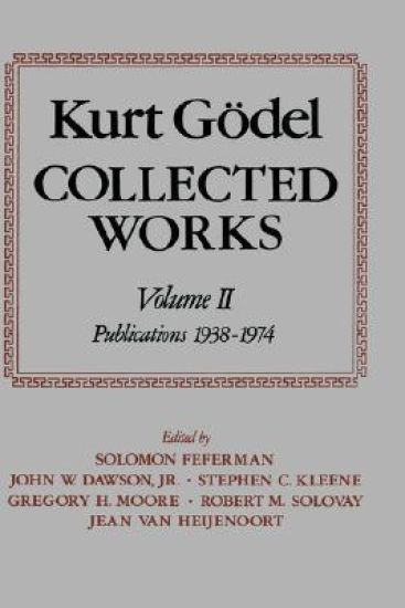 Kurt Gödel: Collected Works: Volume II