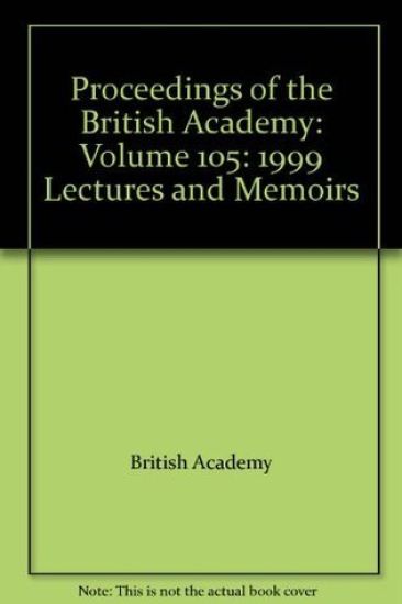 1999 Lectures and Memoirs