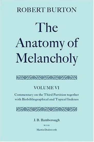 The Anatomy of Melancholy: Volume II