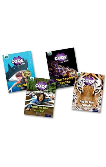 Project X CODE Extra: Green Book Band, Oxford Level 5: Jungle Trail and Shark Dive, Mixed Pack of 4