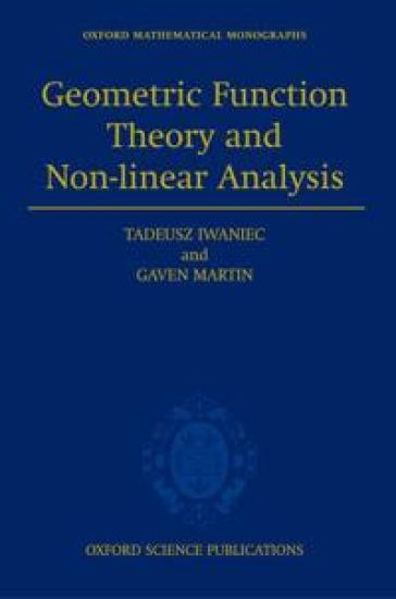 Geometric Function Theory and Non-linear Analysis