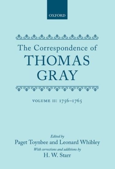 Correspondence of Thomas Gray