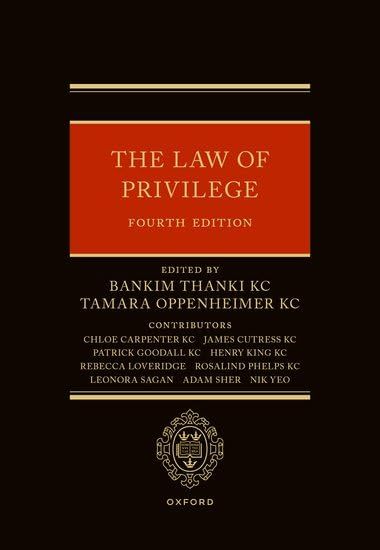 The Law of Privilege