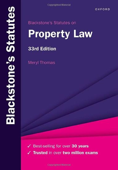 Blackstone's Statutes on Property Law