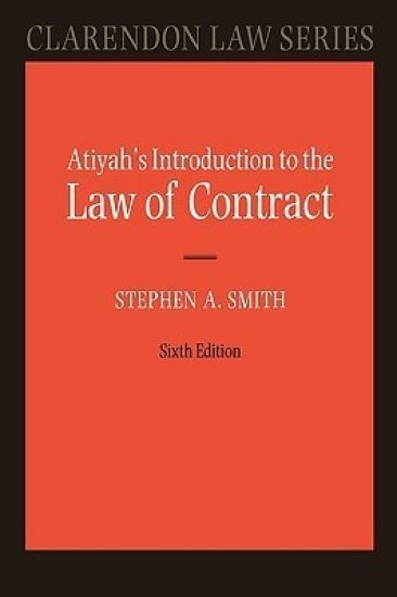 Atiyah's Introduction to the Law of Contract