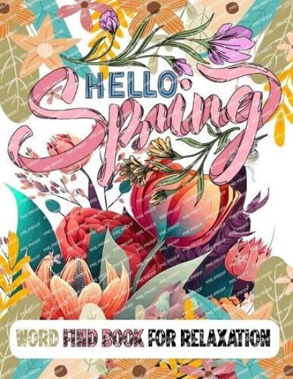 Hello Spring Word Find Book for Relaxation