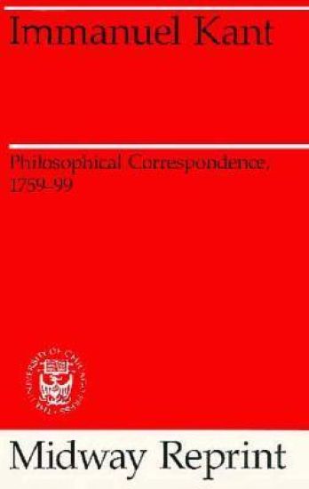 Philosophical Correspondence, 1759-1799