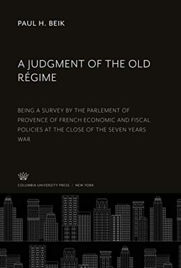 A Judgment of the Old Régime