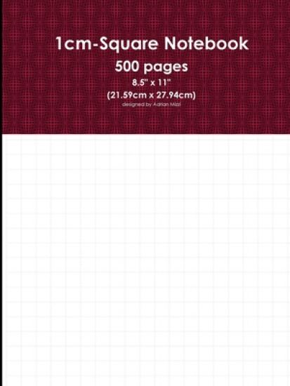 500 Page 1cm Square Notebook