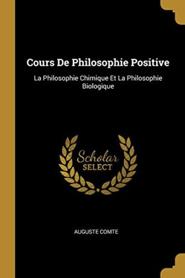 Cours De Philosophie Positive