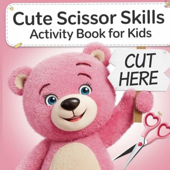 Scissor Skills Cute Activity Book for Kids