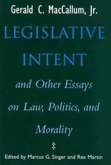 Legislative Intent