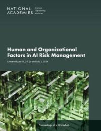 Human and Organizational Factors in AI Risk Management: Proceedings of a Workshop