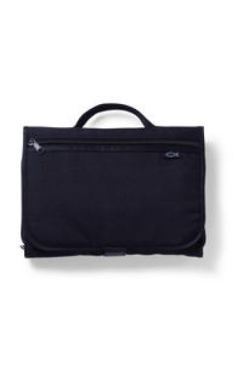 Tri-Fold Bible Cover, Bible Study Organizer, Velcro Closure, Nylon, Black, XXL
