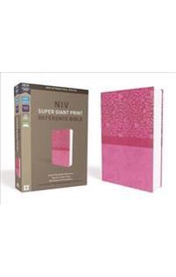 NIV, Super Giant Print Reference Bible, Giant Print, Imitation Leather, Pink, Red Letter Edition