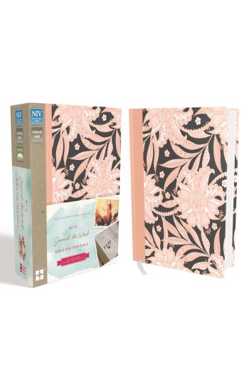 NIV, Journal the Word Bible for Teen Girls, Hardcover, Pink Floral: Includes Hundreds of Journaling Prompts!