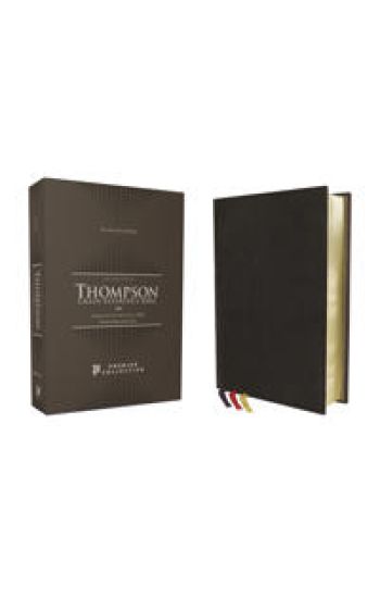 KJV, Thompson Chain-Reference Bible, Premium Goatskin Leather, Black, Premier Collection, Art Gilded Edges, Black Letter, Comfort Print