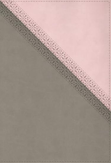 NIV Application Bible, Large Print, Leathersoft, Pink/Gray, Red Letter, Comfort Print: Bringing the Ancient Message of the Bible Into Your World