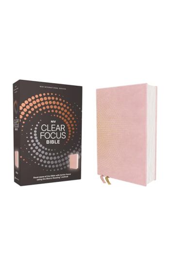 Niv, Clear Focus Bible, Leathersoft, Pink: Read More of the Bible with Better Focus