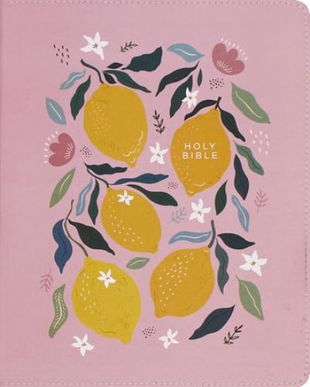 Niv, Journal the Word Bible (Perfect for Note-Taking), Double-Column, Leathersoft, Pink, Red Letter, Comfort Print: Reflect, Take Notes, or Create Art