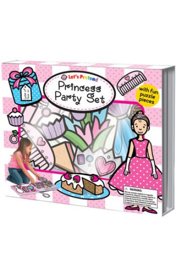 Let's Pretend Princess Party Set: With Book and Puzzle Pieces [With 15 Play Pieces]