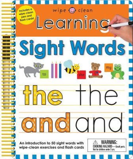 Wipe Clean: Learning Sight Words: Includes a Wipe-Clean Pen and Flash Cards!