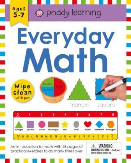 Wipe Clean Workbook: Everyday Math (Enclosed Spiral Binding): Ages 5-7; Wipe-Clean with Pen [With Pen]