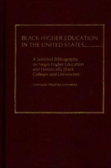 Black Higher Education in the United States