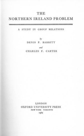 The Northern Ireland Problem