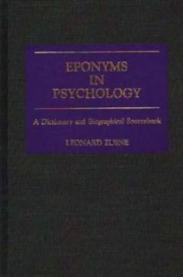 Eponyms in Psychology