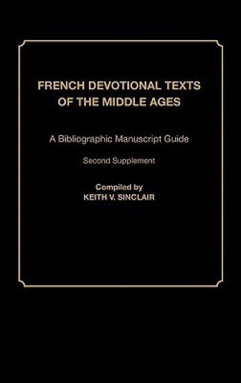 French Devotional Texts of the Middle Ages